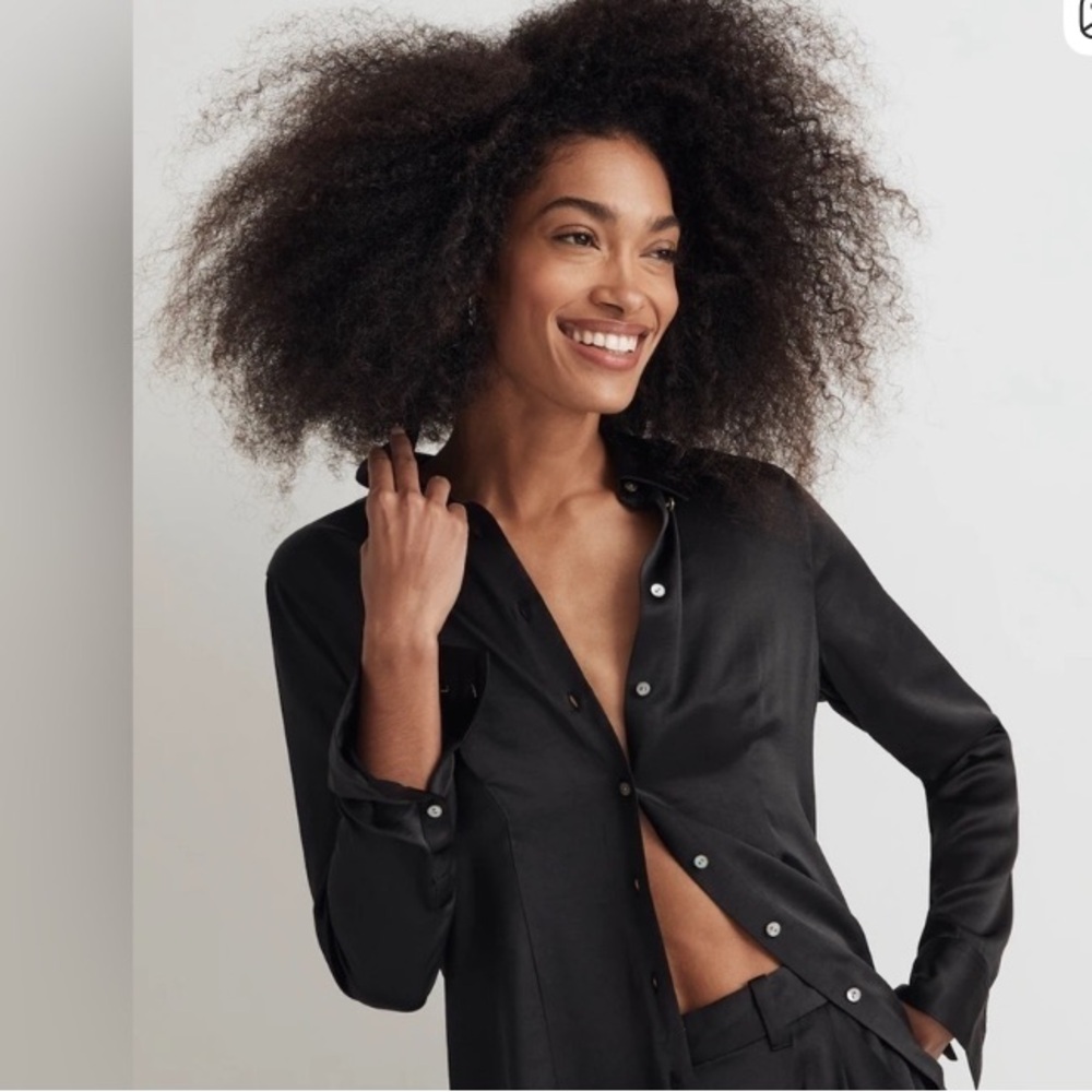 Madewell Silky Button Up Blouse  / Top